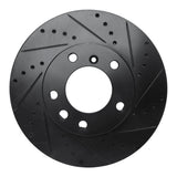 R1 Concepts 02-08 Mercedes-Benz G500 Front Right Drilled & Slotted Black Brake Rotor by R1 Concepts RNC-633-63126R
