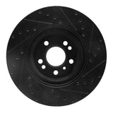 R1 Concepts 06-12 Mercedes-Benz ML350 Front Left Drilled & Slotted Black Brake Rotor by R1 Concepts RNC-633-63128L