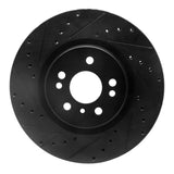 R1 Concepts 06-12 Mercedes-Benz ML350 Front Left Drilled & Slotted Black Brake Rotor by R1 Concepts RNC-633-63128L