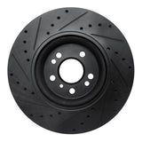 R1 Concepts 06-12 Mercedes-Benz ML500 (USA/Canada) Front Right Drilled & Slotted Black Brake Rotor by R1 Concepts RNC-633-63128R