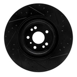R1 Concepts 06-12 Mercedes-Benz GL350 Front Left Drilled & Slotted Black Brake Rotor by R1 Concepts RNC-633-63130L
