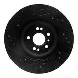 R1 Concepts 06-12 Mercedes-Benz R350 Front Right Drilled & Slotted Black Brake Rotor by R1 Concepts RNC-633-63130R