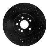 R1 Concepts 06-12 Mercedes-Benz R350 Front Right Drilled & Slotted Black Brake Rotor by R1 Concepts RNC-633-63130R