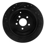 R1 Concepts 06-12 Mercedes-Benz GL350 Rear Right Drilled & Slotted Black Brake Rotor by R1 Concepts RNC-633-63131R