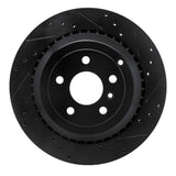 R1 Concepts 06-12 Mercedes-Benz GL350 Rear Right Drilled & Slotted Black Brake Rotor by R1 Concepts RNC-633-63131R