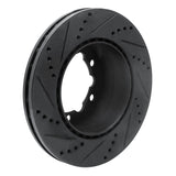 R1 Concepts 06-25 American Coach Patriot Rear Right Drilled & Slotted Black Brake Rotor by R1 Concepts RNC-633-63134R