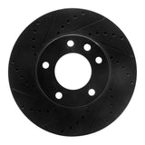 R1 Concepts 08-18 Mercedes-Benz G550 Front Left Drilled & Slotted Black Brake Rotor by R1 Concepts RNC-633-63135L