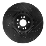 R1 Concepts 07-09 Mercedes-Benz GL320 Front Left Drilled & Slotted Black Brake Rotor by R1 Concepts RNC-633-63136L