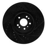 R1 Concepts 07-09 Mercedes-Benz GL320 Front Right Drilled & Slotted Black Brake Rotor by R1 Concepts RNC-633-63136R