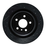 R1 Concepts 12-19 Mercedes-Benz GLE300D Rear Right Drilled & Slotted Black Brake Rotor by R1 Concepts RNC-633-63140R