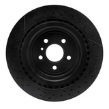 R1 Concepts 12-19 Mercedes-Benz GLE63 AMG S Rear Drilled & Slotted Black Brake Rotor by R1 Concepts RNC-633-63141