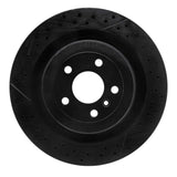 R1 Concepts 12-19 Mercedes-Benz GLE63 AMG S Rear Drilled & Slotted Black Brake Rotor by R1 Concepts RNC-633-63141