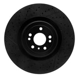 R1 Concepts 12-19 Mercedes-Benz GL63 AMG Front Drilled & Slotted Black Brake Rotor by R1 Concepts RNC-633-63142
