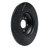 R1 Concepts 12-18 Mercedes-Benz GLE350 Rear Right Drilled & Slotted Black Brake Rotor by R1 Concepts RNC-633-63143R