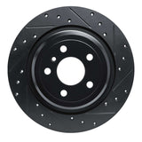 R1 Concepts 12-18 Mercedes-Benz GLE350 Rear Right Drilled & Slotted Black Brake Rotor by R1 Concepts RNC-633-63143R
