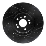 R1 Concepts 12-18 Mercedes-Benz ML350 Front Left Drilled & Slotted Black Brake Rotor by R1 Concepts RNC-633-63144L