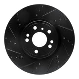 R1 Concepts 12-18 Mercedes-Benz ML350 Front Left Drilled & Slotted Black Brake Rotor by R1 Concepts RNC-633-63144L