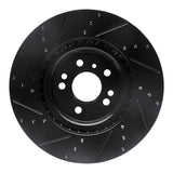 R1 Concepts 12-18 Mercedes-Benz ML350 Front Right Drilled & Slotted Black Brake Rotor by R1 Concepts RNC-633-63144R