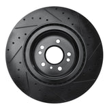 R1 Concepts 13-19 Mercedes-Benz GLE400 Front Left Drilled & Slotted Black Brake Rotor by R1 Concepts RNC-633-63146L