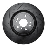 R1 Concepts 13-19 Mercedes-Benz GLE400 Front Left Drilled & Slotted Black Brake Rotor by R1 Concepts RNC-633-63146L