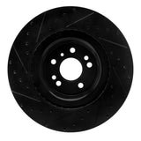 R1 Concepts 13-19 Mercedes-Benz GLS350 Front Right Drilled & Slotted Black Brake Rotor by R1 Concepts RNC-633-63146R