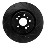 R1 Concepts 13-19 Mercedes-Benz GLS350 Front Right Drilled & Slotted Black Brake Rotor by R1 Concepts RNC-633-63146R