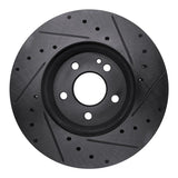 R1 Concepts 16-23 Mercedes-Benz Viano (Mexico) Front Left Drilled & Slotted Black Brake Rotor by R1 Concepts RNC-633-63158L