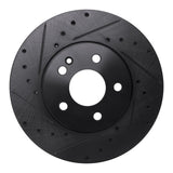 R1 Concepts 16-23 Mercedes-Benz Viano (Mexico) Front Left Drilled & Slotted Black Brake Rotor by R1 Concepts RNC-633-63158L