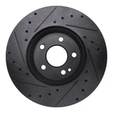 R1 Concepts 16-23 Mercedes-Benz Metris Front Right Drilled & Slotted Black Brake Rotor by R1 Concepts RNC-633-63158R