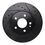 R1 Concepts 16-23 Mercedes-Benz Metris Front Right Drilled & Slotted Black Brake Rotor by R1 Concepts RNC-633-63158R