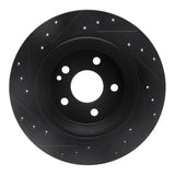 R1 Concepts 16-23 Mercedes-Benz Viano (Mexico) Rear Right Drilled & Slotted Black Brake Rotor by R1 Concepts RNC-633-63161R