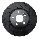 R1 Concepts 16-23 Mercedes-Benz GLC350e Rear Right Drilled & Slotted Black Brake Rotor by R1 Concepts RNC-633-63162R