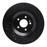 R1 Concepts 17-23 Mercedes-Benz E450 Rear Right Drilled & Slotted Black Brake Rotor by R1 Concepts RNC-633-63166R