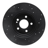 R1 Concepts 15-21 Mercedes-Benz C300 Coupe & Convertible Rear Left Drilled & Slotted Black Brake Rotor by R1 Concepts RNC-633-63173L