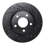 R1 Concepts 15-21 Mercedes-Benz C180 (Mexico) Rear Right Drilled & Slotted Black Brake Rotor by R1 Concepts RNC-633-63173R