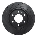 R1 Concepts 19-25 Freightliner SprintER 1500 Rear Right Drilled & Slotted Black Brake Rotor by R1 Concepts RNC-633-63175R