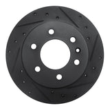 R1 Concepts 19-25 Freightliner SprintER 1500 Rear Right Drilled & Slotted Black Brake Rotor by R1 Concepts RNC-633-63175R