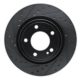 R1 Concepts 19-25 Mercedes-Benz G500 (Mexico) Rear Left Drilled & Slotted Black Brake Rotor by R1 Concepts RNC-633-63177L