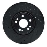 R1 Concepts 20-23 Mercedes-Benz GLE350 Front Left Drilled & Slotted Black Brake Rotor by R1 Concepts RNC-633-63181L