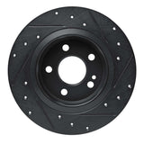 R1 Concepts 19-26 Mercedes-Benz A220 Rear Left Drilled & Slotted Black Brake Rotor by R1 Concepts RNC-633-63184L
