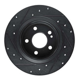 R1 Concepts 19-26 Mercedes-Benz A200 (Mexico) Rear Right Drilled & Slotted Black Brake Rotor by R1 Concepts RNC-633-63184R