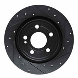 R1 Concepts 19-26 Mercedes-Benz A200 (Mexico) Rear Right Drilled & Slotted Black Brake Rotor by R1 Concepts RNC-633-63184R