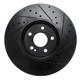 R1 Concepts 19-26 Mercedes-Benz A220 Front Left Drilled & Slotted Black Brake Rotor by R1 Concepts RNC-633-63186L