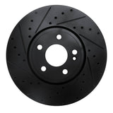 R1 Concepts 19-26 Mercedes-Benz A220 Front Left Drilled & Slotted Black Brake Rotor by R1 Concepts RNC-633-63186L