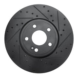 R1 Concepts 19-26 Mercedes-Benz A220 Front Right Drilled & Slotted Black Brake Rotor by R1 Concepts RNC-633-63186R