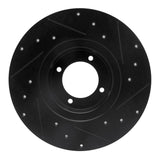 R1 Concepts 62-80 MG MGB Front Left Drilled & Slotted Black Brake Rotor by R1 Concepts RNC-633-64002L