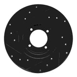 R1 Concepts 62-80 MG MGB Front Right Drilled & Slotted Black Brake Rotor by R1 Concepts RNC-633-64002R