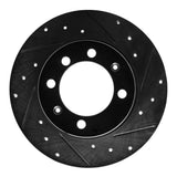 R1 Concepts 69-87 Saab 99 Rear Right Front Right Drilled & Slotted Black Brake Rotor