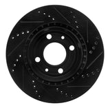 R1 Concepts 86-86 Saab 9000 Front Left Drilled & Slotted Black Brake Rotor by R1 Concepts RNC-633-65004L