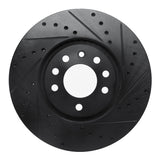 R1 Concepts 99-10 Chevrolet ASTRA (Mexico) Front Right Drilled & Slotted Black Brake Rotor by R1 Concepts RNC-633-65013R